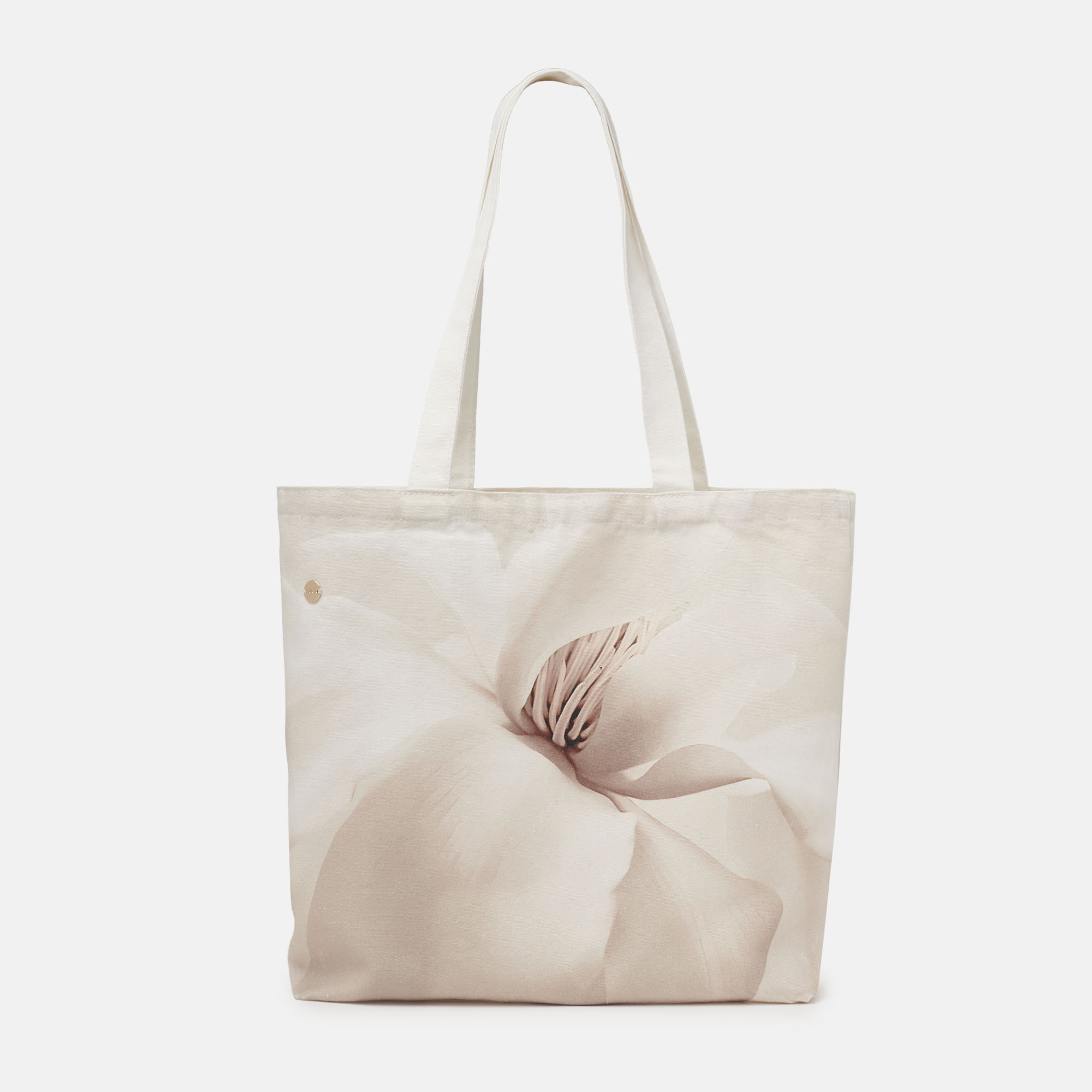 Tote bag flor beige Bouquet, , hi-res.