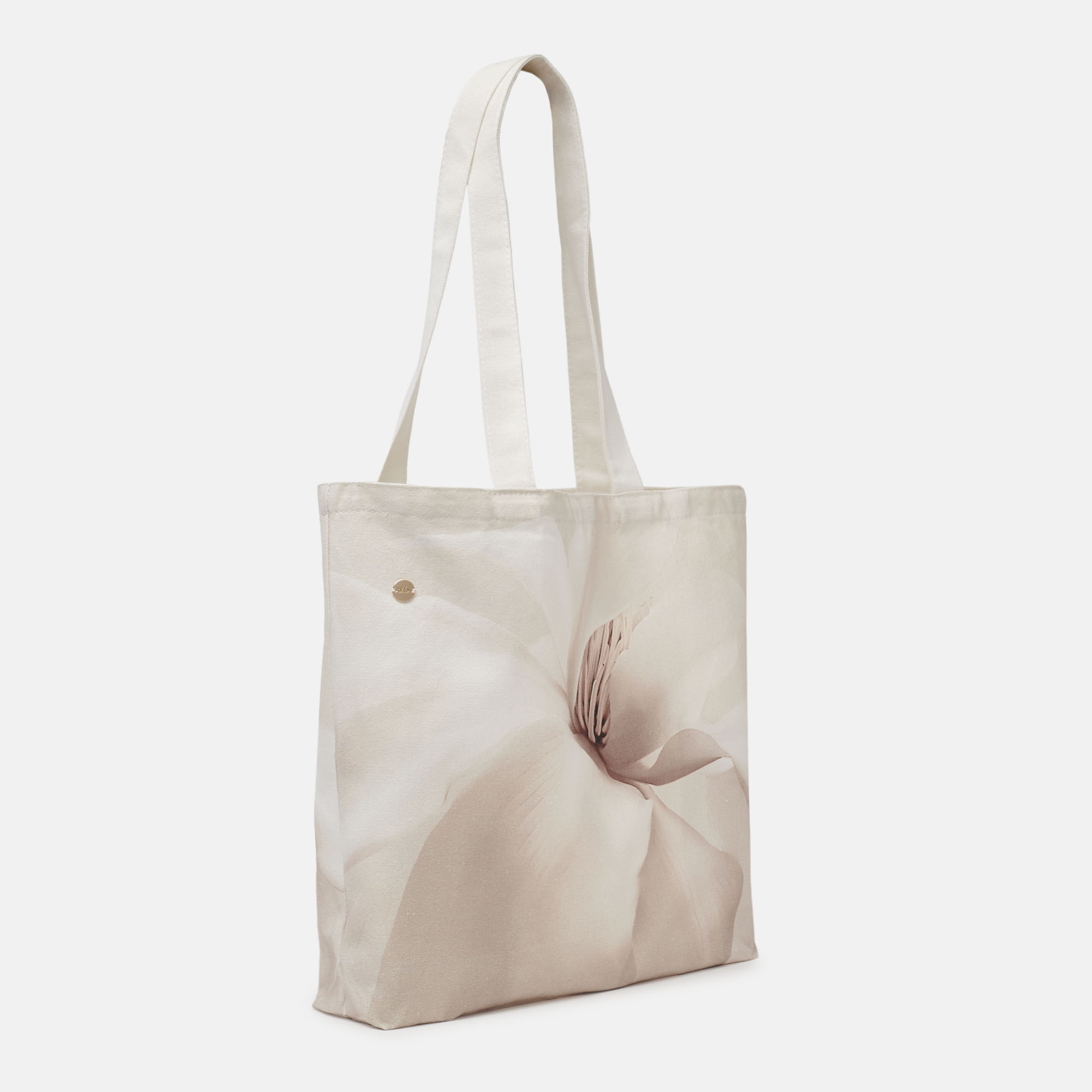 Tote bag flor beige Bouquet, , hi-res.