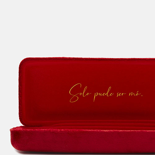 Estuche Rígido Terciopelo Rojo, , hi-res