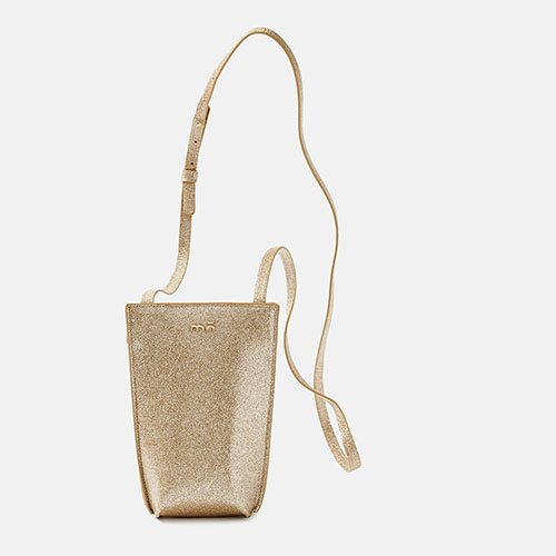 Bolso glitter champagne, , hi-res