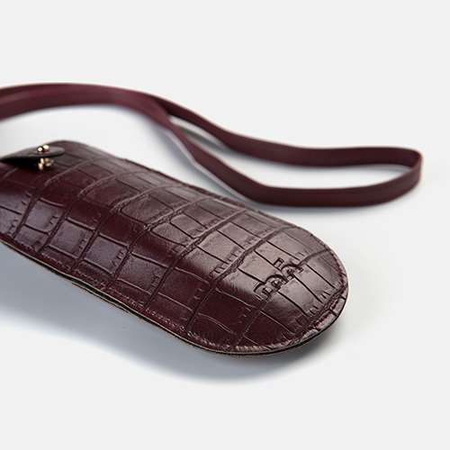 estuche e-mó croco burgundy, , hi-res