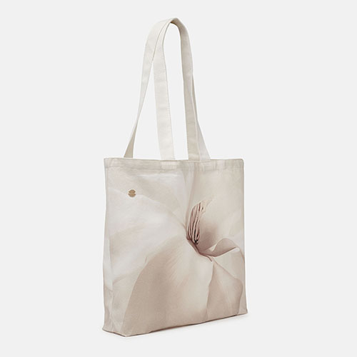 Tote bag flor beige Bouquet, , hi-res