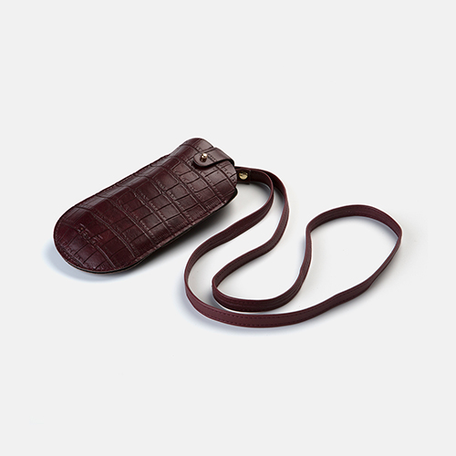 estuche e-mó croco burgundy, , hi-res